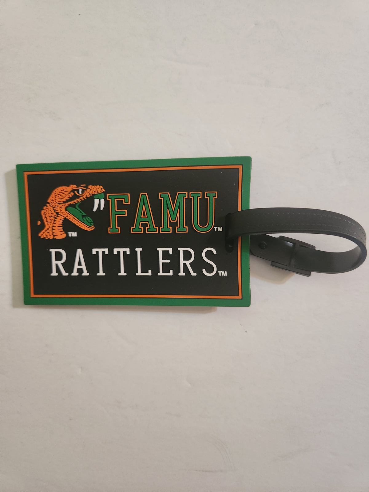 FAMU Black Luggage Tag